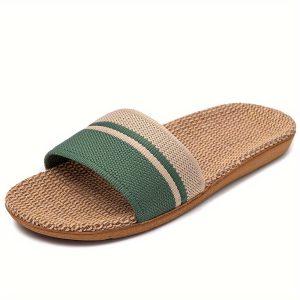 Women's Home Linen Slippers, Summer Slippers 512, Women Shoes