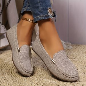 Fashion Slip-on Beanie Women's Flats, Women Shoes