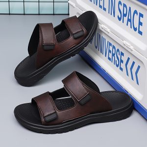 Men's New Couple Style Classic Vintage High-End Large Size Sneakers with Upper, Comfortable and Versatile Fashion Sandals for Home, Leisure, Outdoor Sports, Vacation, Beach, and Garden
